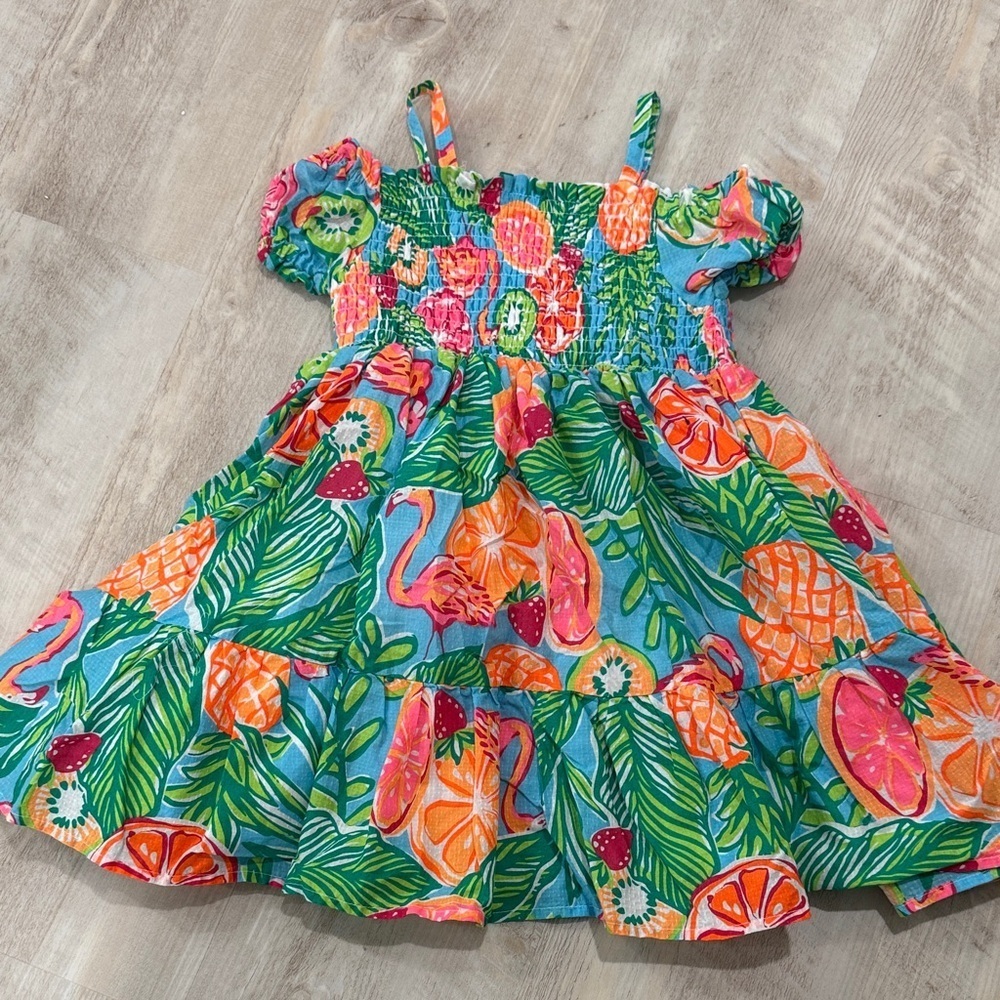 C&C California Vibrant Tropical Kids Dress